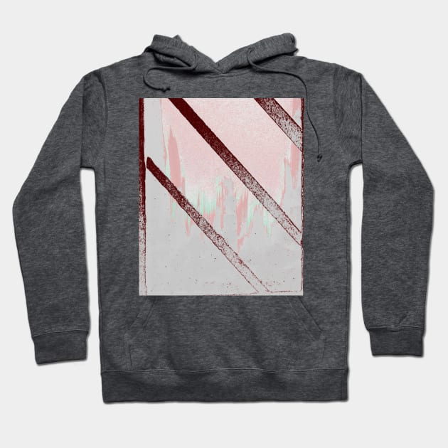 Cityscape through Window in Total Whiteout Hoodie by BlackArtichoke